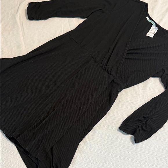 Maurices Charcoal Pinstripe Long Sleeve Dress NWT - Picture 1 of 5